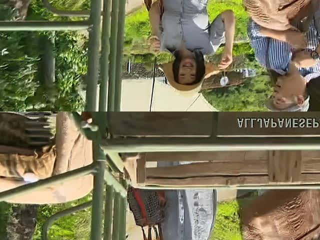 Chubby Asian with big tits fingering hairy cunt in bath outdoor