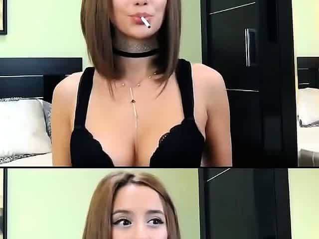 Sweet Bianca Smoking on Webcam in HD