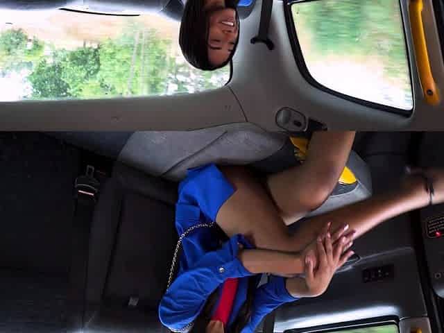 Fake Taxi - Latina squirts everywhere POV fast hard fuck