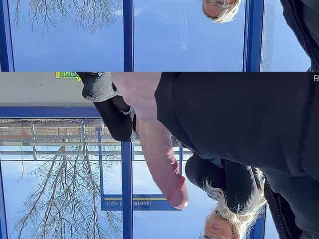 I risked my life sucking this stranger at the educate stop next to people