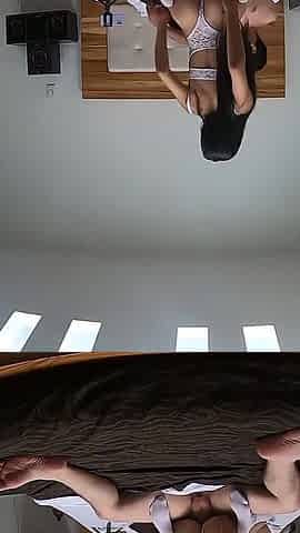 Skinny Colombian Girl Eats Unknown Cock Without Condom