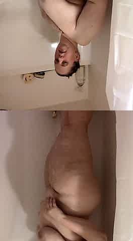Close up view of a dude jerking off