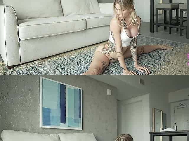 wife gets stretched out by hubby's ebony ally from the gym