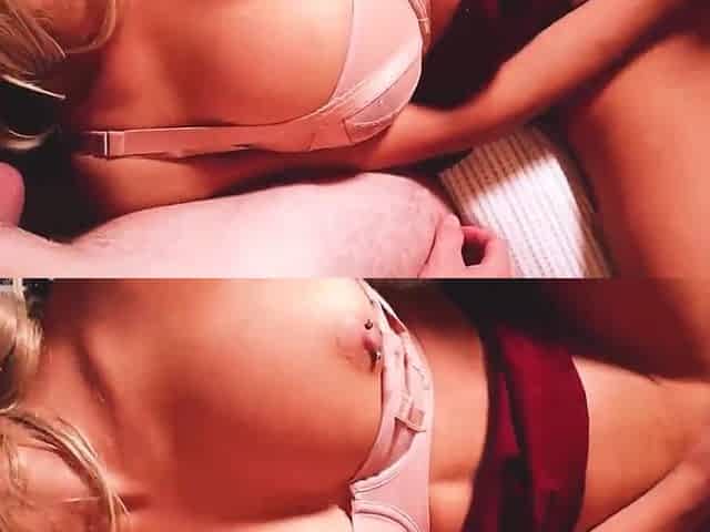 Glamorous golden-haired Throat, Vagina and ANAL Drilled