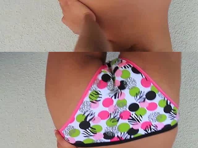 Big ass skinny ebony babe strip lingerie