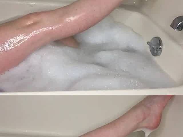 Myra takes a baths and shaves her legs. - ASMR