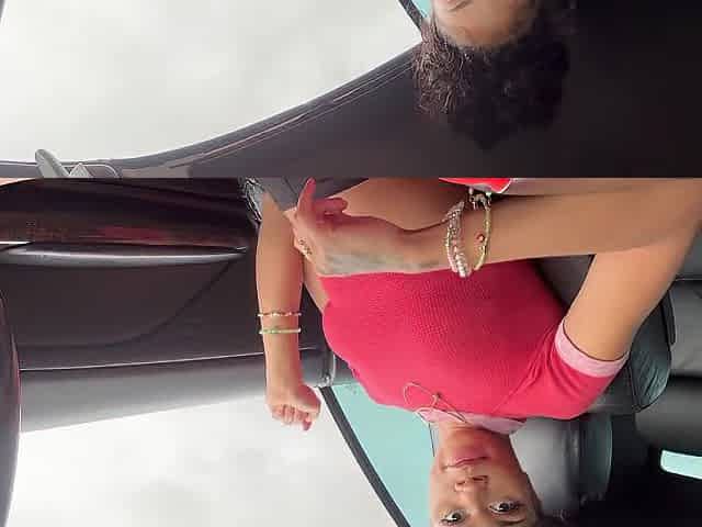 Public Pumped Snatch Playing Teen in BMW
