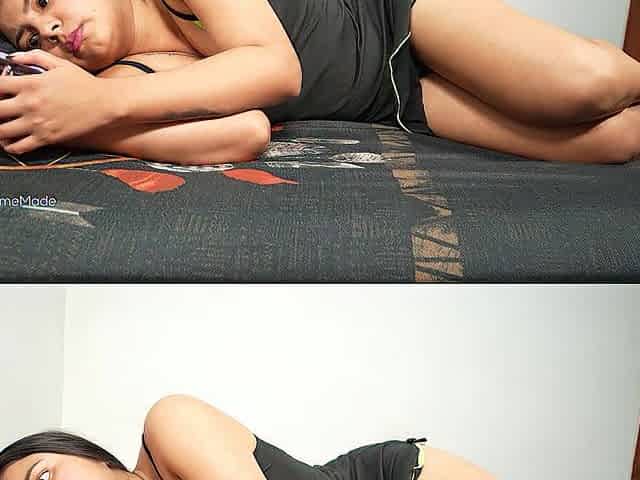 Stepfather inadvertently mistakes his stepdaughter for his wife and ejaculates in her ebony costume...