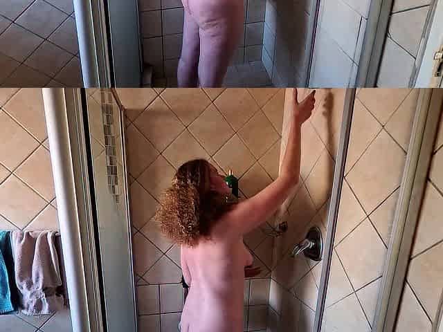 mother I'd like to fuck taking a hawt, hawt, soapy shower for u
