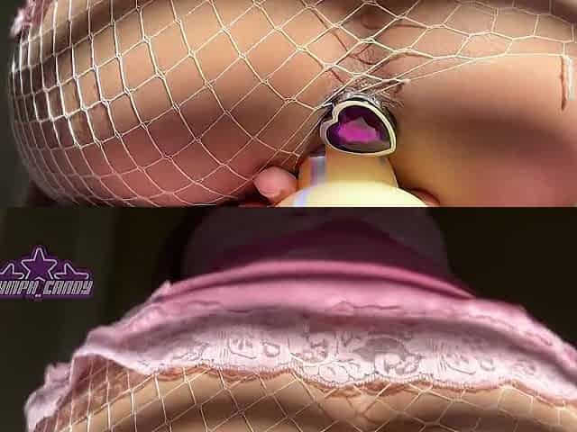 SMALL HOTTY RIDES VIBRATOR IN FISHNETS - NYMPH_CANDY