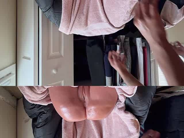 Oozing anal creampie with my oiled up doll