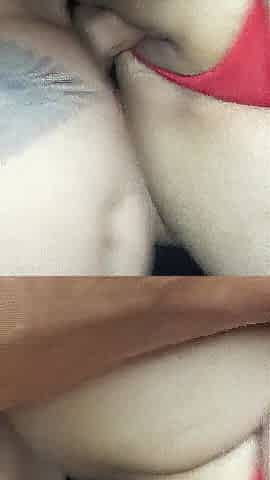 Quickie Made Him Cum On My Red Panties