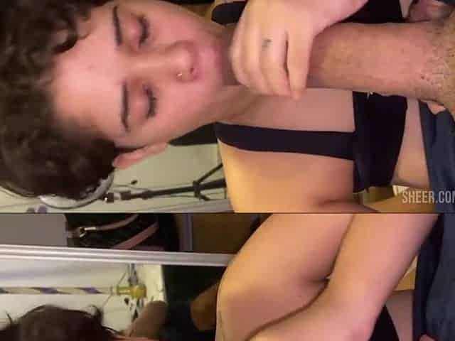 YOUTHFUL CUTIE COULDN'T HOLD IT, THAT BABE ASKED HIM TO STOP CUZ HIS PENIS WAS ALSO LARGE