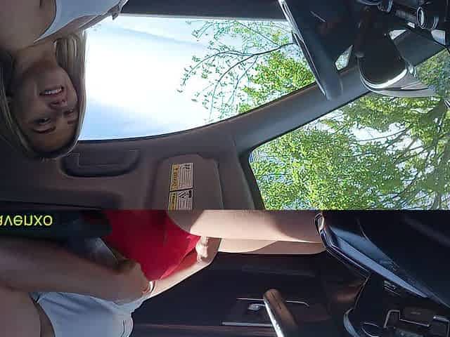 Wife goes dogging at the public park and receives facial from stranger