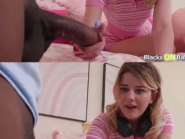 Golden-haired stepsis banged by ebony stepbro