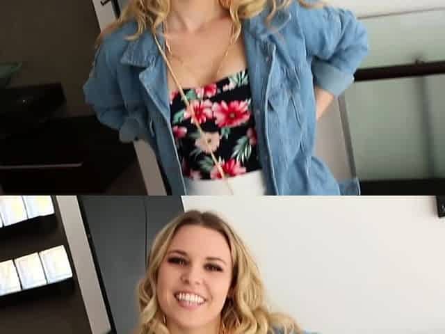 First POV ride by lovely blonde amateur on camera