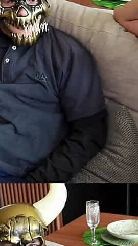 Slut Wife Rolled up in Front of the Cuckold