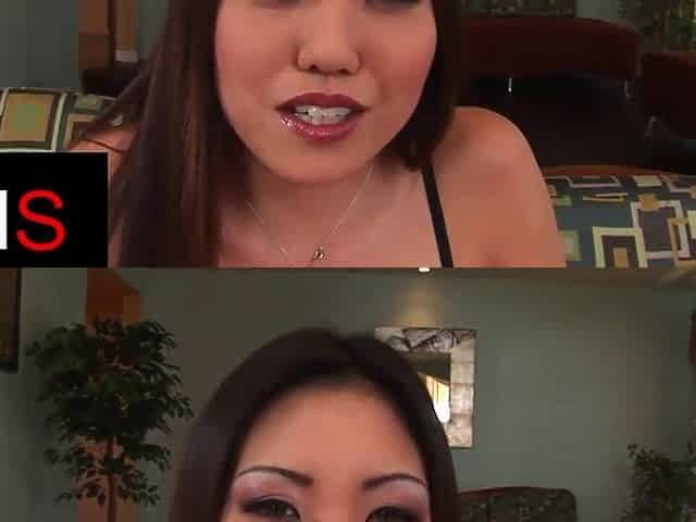 Hawt Oriental cutie gets her booty permeated by a massive ebony rod