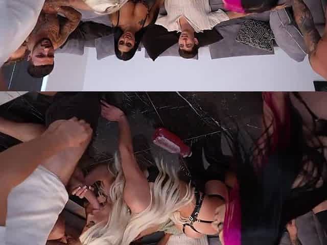 The Bottle Game got Without Hand and Ended in a Massive Swinger Fuckfest