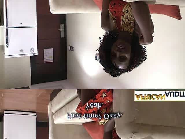 Ideal melons Afro teen with charming large booty enjoyed coarse screwing