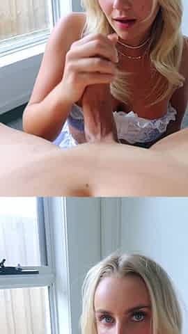 Mikalah Burgess POV Blowjob With A Lot of Cum