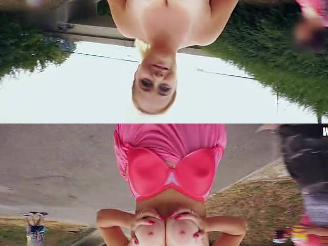 POV sex with the busty blonde teen Paris Sweet
