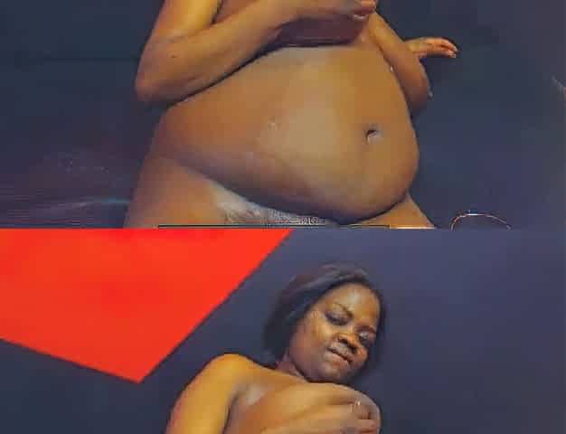 Ebony BBW With Big Tits on Webcam