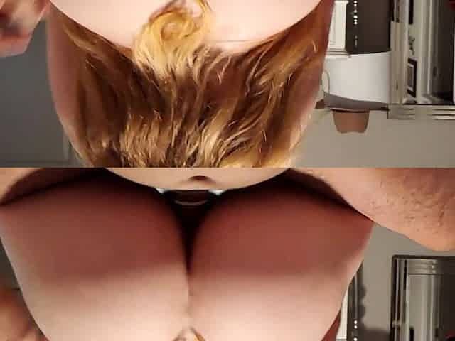 Blonde amateur milf does anal on pov camera 21