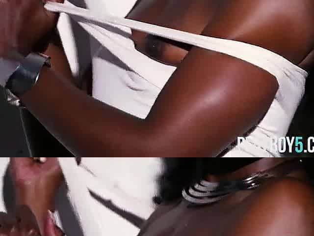 Black unshaved cunt mother I'd like to fuck Ana Foxxx exposing small body for Playboy