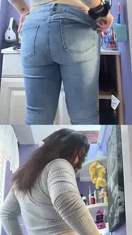 All Natural Big Booty Latina Showing off