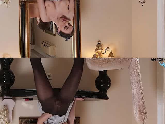 Masturbates Through The Hole In Her Pantyhose With Anastasia Ocean