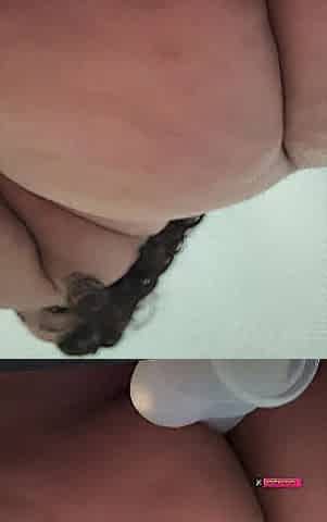 Curvy black bunny oozing & squirting everywhere