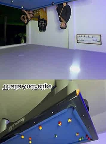 A college gal is drilled after a game of pool whilst her boyfriend is away.