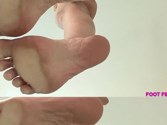 Alexis Breeze Soles on Glass Foot Fetish