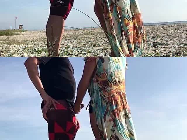 I came in her butt right on a public beach