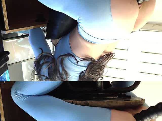 brunette hair sweetheart drilled by machine
