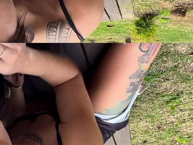 GOT A BLOWJOB IN THE PARK AND TOOK THIS NAUGHTY GIRL HOME