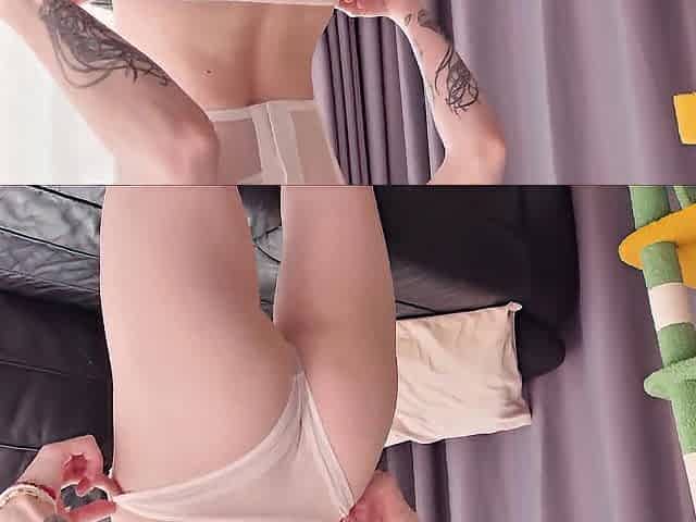 Solo Masturbation and Sextoy Bang in Pretty Underware