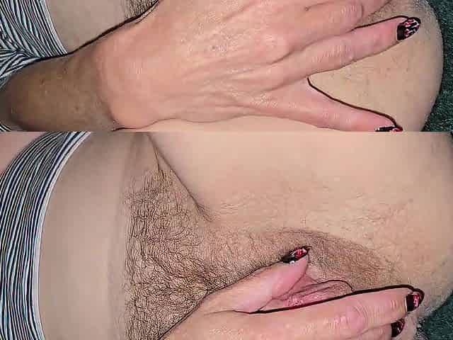 Lazily massage and fondle my vagina