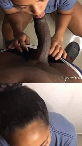 My best friend secretly gives me a blowjob and I cum on her face -amateur couple- nysdel