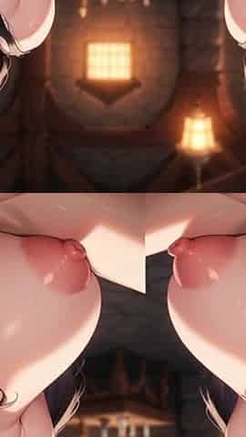 A Juicy Busty Waitress in a Tavern