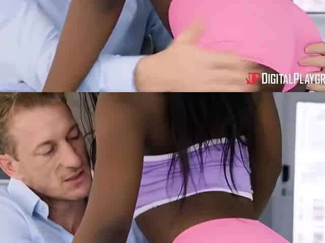 Ryan Mclane And Noemie Bilas - Horny Ebony Teen 18+ Breathtaking Xxx Movie