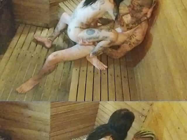 In the sauna anything got hotter. In the sauna anything got warmer