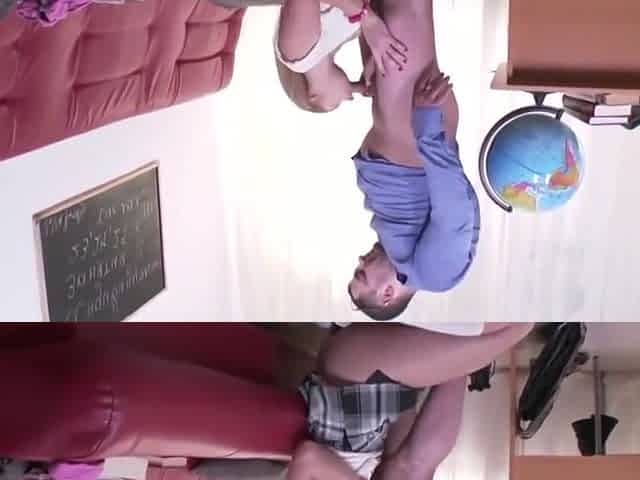 Amazing Blonde Babe Is Sucking Her Professors Dick Instead Of Studying Hard For Her Exams