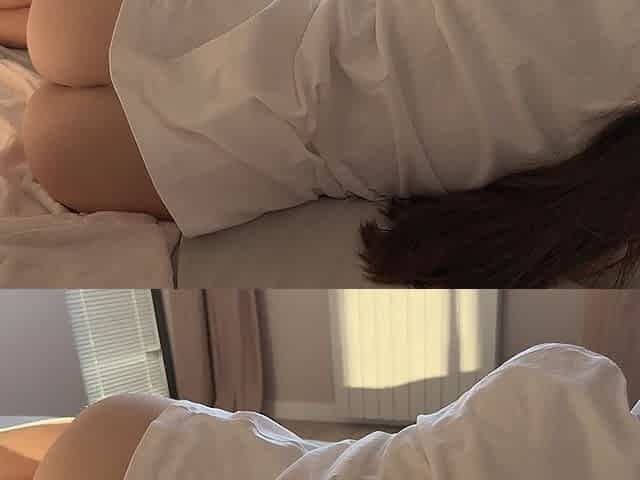 Step Sis Share Bed Arousing Me and I Fuck Her but Didn't Get My Dick Out in Time and Cum Inside Pussy