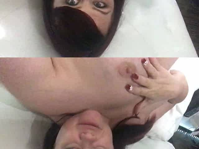 Chubby Brunette Big Boobs Dildo Masturbation