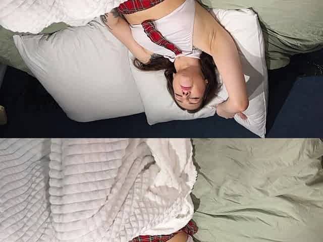 POV You Caught a College Girl Masturbating and Fucked Her, Cum