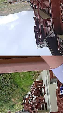 1st Tiny French Squirt on a Balcony in the Mountains