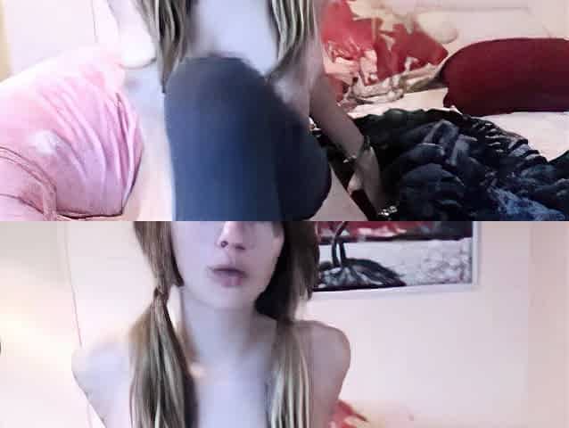 Cute blonde amateur webcam teen masturbating
