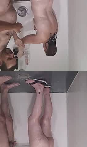 Blowjob in a Public Shower